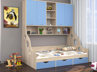 Фото Дельта-21.11 кровать с антресолью. Кровати из детской Дельта.