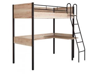 Фото Дельта Лофт 20.02.01 кровать чердак с рабочей поверхностью. Модульная детская Дельта Лофт.