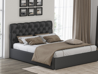 Фото Кровать с мягким изголовьем GRACIA 3 с подъемным механизмом. Кровати с мягким изголовьем с подъемным механизмом.