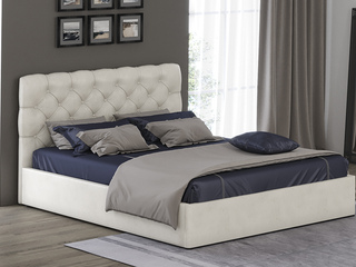 Фото Кровать с мягким изголовьем GRACIA 3 без подъемного механизама. Кровати с мягким изголовьем.