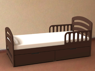 Фото Кровать детская с ящиками Феалта-baby Лахта 1800*800. Детские кровати фабрики Феалта.