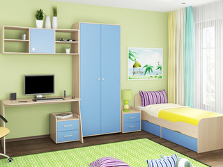 Фото Детская комната Дельта №10. Примеры детских гарнитуров Дельта.