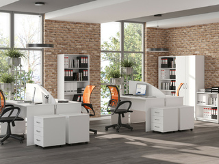 Фото Пример офиса Simple №8. Примеры комплектаций офисной мебели Simple.