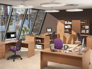 Фото Пример комплектации офиса Imago №4. Примеры комплектаций офисной мебели Imago.