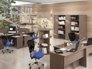 Фото Пример комплектации офиса Imago №5. Примеры комплектаций офисной мебели Imago.