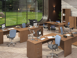 Фото Пример комплектации офиса Imago №6. Примеры комплектаций офисной мебели Imago.