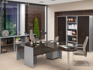 Фото Пример комплектации офиса Imago №7. Примеры комплектаций офисной мебели Imago.
