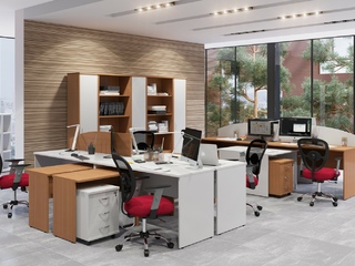 Фото Пример комплектации офиса Imago №9. Примеры комплектаций офисной мебели Imago.