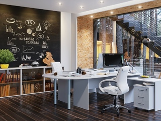 Фото Пример комплектации офиса Imago №10. Примеры комплектаций офисной мебели Imago.