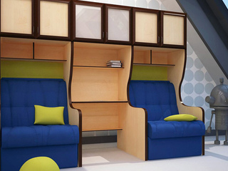 Фото Секция мебельная подростковая Валенсия-12. Подростковые секции Валенсия.