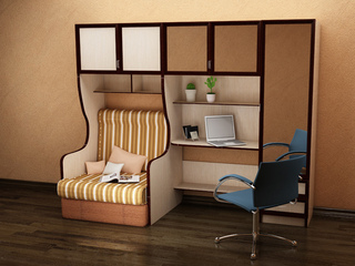 Фото Секция мебельная подростковая Валенсия-6. Подростковые секции Валенсия.