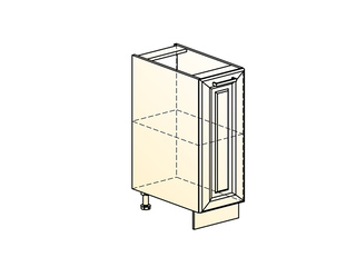 Фото Атланта Шкаф рабочий L200 (1 дв. гл.) (эмаль). Модули для кухни Атланта.