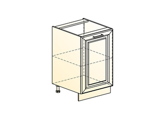Фото Атланта Шкаф рабочий L500 (1 дв. гл.) (эмаль). Модули для кухни Атланта.