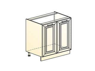 Фото Атланта Шкаф рабочий под мойку L800 (2 дв. гл.) (эмаль). Модули для кухни Атланта.