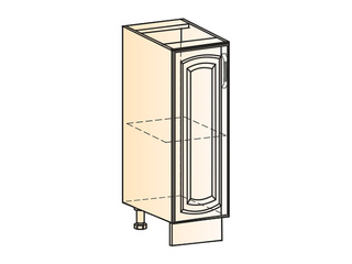 Фото Бергамо Шкаф рабочий L200 (1 дв. гл.) (эмаль). Модули для кухни Бергамо.