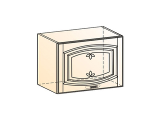 Фото Бергамо Шкаф навесной L500 H360 (1 дв. гл.) (эмаль). Модули для кухни Бергамо.