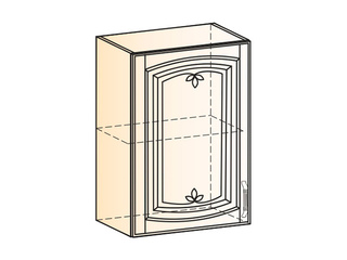 Фото Бергамо Шкаф навесной L500 H720 (1 дв. гл.) (эмаль). Модули для кухни Бергамо.