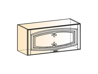 Фото Бергамо Шкаф навесной L800 H360 (1 дв. гл.) (эмаль). Модули для кухни Бергамо.