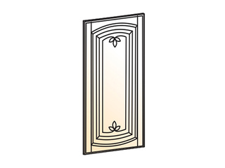 Фото Бергамо Дверь глухая L450 (эмаль). Комплектующие кухни Бергамо.