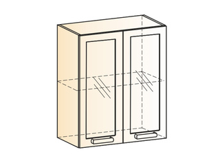 Фото Виктория Шкаф навесной L600 Н720 (2 дв. рам.). Модули для кухни Виктория.
