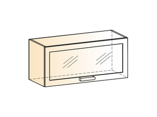 Фото Виктория Шкаф навесной L800 Н360 (1 дв. рам. гориз). Модули для кухни Виктория.