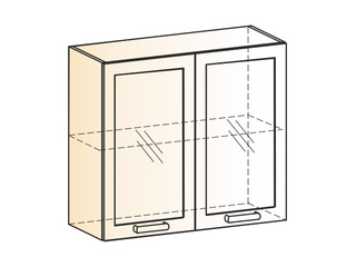 Фото Виктория Шкаф навесной L800 Н720 (2 дв. рам.). Модули для кухни Виктория.