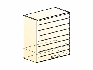 Фото Виктория Шкаф навесной под вытяжку L600 Н566 (1 дв. гл.). Модули для кухни Виктория.