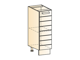 Фото Виктория Шкаф рабочий L200 (1 дв. гл.). Модули для кухни Виктория.