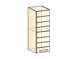 Фото Виктория Шкаф навесной L200 H720 (1 дв. гл.). Модули для кухни Виктория.