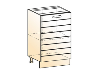 Фото Виктория Шкаф рабочий L500 (1 дв. гл.). Модули для кухни Виктория.