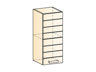 Фото Виктория Шкаф навесной L300 Н720 (1 дв. гл.). Модули для кухни Виктория.