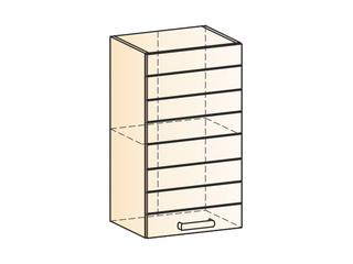 Фото Виктория Шкаф навесной L400 Н720 (1 дв. гл.). Модули для кухни Виктория.