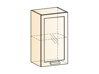 Фото Виктория Шкаф навесной L400 Н720 (1 дв. рам.). Модули для кухни Виктория.