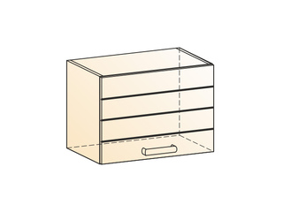 Фото Виктория Шкаф навесной L500 Н360 (1 дв. гл.). Модули для кухни Виктория.