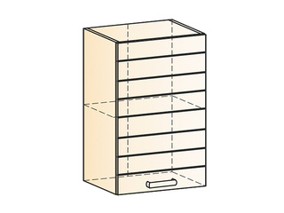 Фото Виктория Шкаф навесной L450 Н720 (1 дв. гл.). Модули для кухни Виктория.