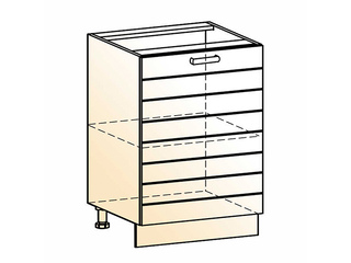 Фото Виктория Шкаф рабочий L600 (1 дв. гл.). Модули для кухни Виктория.