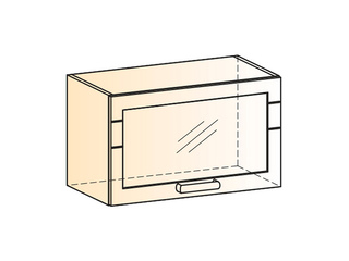 Фото Мечта Шкаф навесной L600 Н360 (1 дв. рам. гориз.). Модули для кухни Мечта.