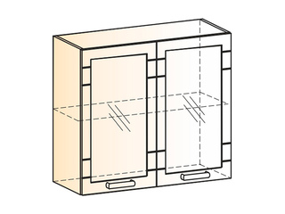 Фото Мечта Шкаф навесной L800 Н720 (2 дв. рам.). Модули для кухни Мечта.