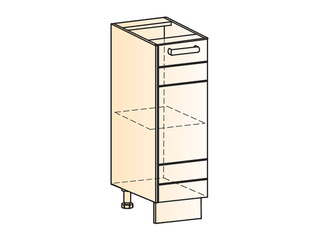 Фото Мечта Шкаф рабочий L200 (1 дв. гл.). Модули для кухни Мечта.