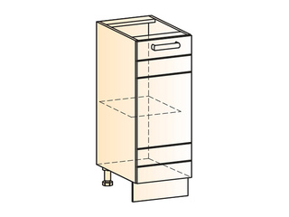 Фото Мечта Шкаф рабочий L300 (1 дв. гл.). Модули для кухни Мечта.
