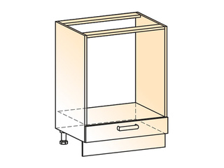 Фото Мечта Шкаф рабочий под духовку L600 (1 ящ.). Модули для кухни Мечта.
