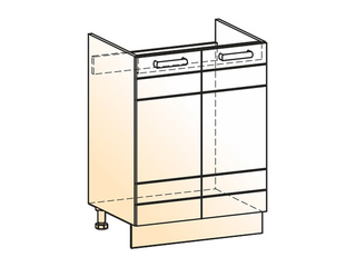 Фото Мечта Шкаф рабочий под мойку L600 (2 дв. гл.). Модули для кухни Мечта.