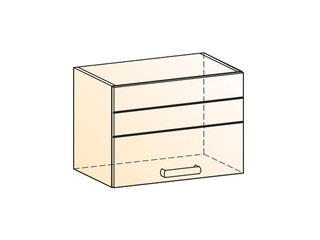 Фото Мечта Шкаф навесной L500 Н360 (1 дв. гл. гориз.). Модули для кухни Мечта.