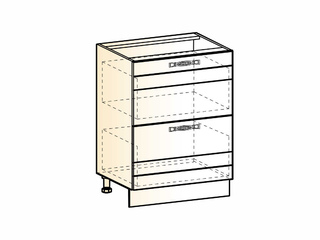 Фото Мечта Шкаф рабочий L600 (2 ящ.). Модули для кухни Мечта.