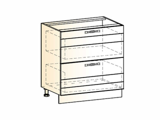 Фото Мечта Шкаф рабочий L800 (2 ящ.). Модули для кухни Мечта.