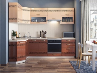 Фото Кухонный гарнитур «Мечта» 2620х1520. Кухонные гарнитуры Мечта.