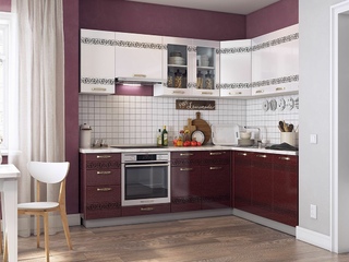 Фото Кухонный гарнитур «Мечта» 2420х1800. Кухонные гарнитуры Мечта.