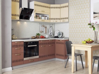 Фото Кухонный гарнитур «Мечта» 2400х1000. Кухонные гарнитуры Мечта.