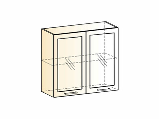 Фото Яна Шкаф навесной L800 Н720 (2 дв. рам.). Модули для кухни Яна.