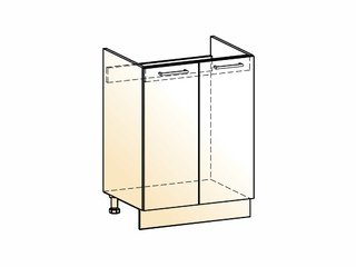 Фото Яна Шкаф рабочий под мойку L600 (2 дв. гл.). Модули для кухни Яна.